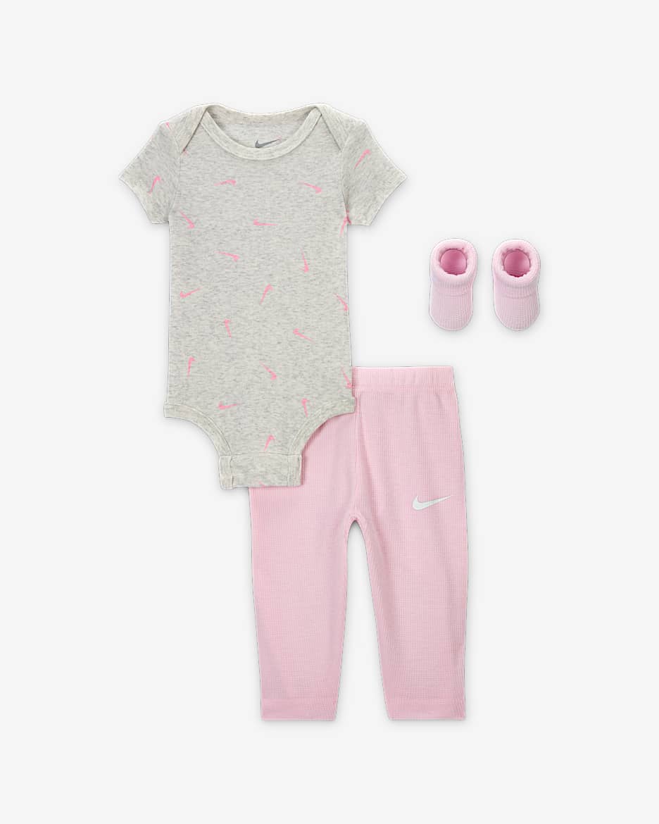 Nike Baby 3-Piece Bodysuit and Waffle Pants Set. Nike.com